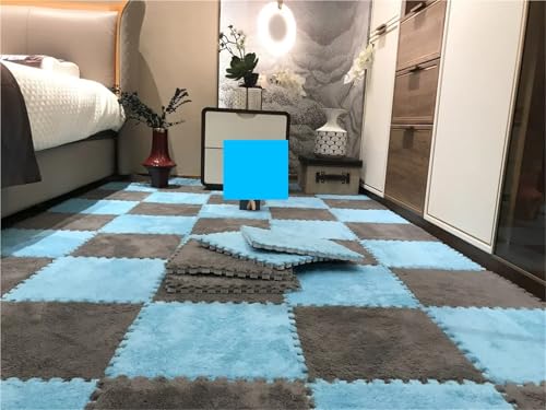 Puzzle Shaggy Teppich 10/20PCS Weiche Plüsch kinder Matte Spielen Matte Spielzeug EVA Schaum Puzzle Teppich Im Kinderzimmer Halten warme Playmat 30*30*1CM Für Wohnzimmer/Schlafzimmer(Gray -sky blue,20 Puzzle Shaggy Teppich 10/20PCS Weiche Plüsch kinder Matte Spielen Matte Spielzeug EVA Schaum Puzzle Teppich Im Kinderzimmer Halten warme Playmat 30*30*1CM Für Wohnzimmer/Schlafzimmer(Gray -sky blue,20 von NihaoWXM