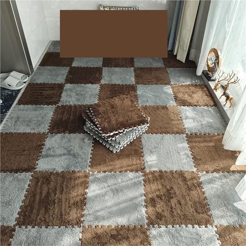 Puzzle Shaggy Teppich 10/20PCS Weiche Plüsch kinder Matte Spielen Matte Spielzeug EVA Schaum Puzzle Teppich Im Kinderzimmer Halten warme Playmat 30*30*1CM Für Wohnzimmer/Schlafzimmer(Grey-Brown,20pcs) Puzzle Shaggy Teppich 10/20PCS Weiche Plüsch kinder Matte Spielen Matte Spielzeug EVA Schaum Puzzle Teppich Im Kinderzimmer Halten warme Playmat 30*30*1CM Für Wohnzimmer/Schlafzimmer(Grey-Brown,20pcs) von NihaoWXM