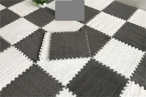 Puzzle Shaggy Teppich 10/20PCS Weiche Plüsch kinder Matte Spielen Matte Spielzeug EVA Schaum Puzzle Teppich Im Kinderzimmer Halten warme Playmat 30*30*1CM Für Wohnzimmer/Schlafzimmer(White-gray,20pcs) Puzzle Shaggy Teppich 10/20PCS Weiche Plüsch kinder Matte Spielen Matte Spielzeug EVA Schaum Puzzle Teppich Im Kinderzimmer Halten warme Playmat 30*30*1CM Für Wohnzimmer/Schlafzimmer(White-gray,20pcs) von NihaoWXM