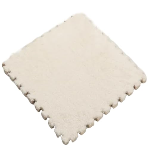 Puzzle Shaggy Teppich 10 Stück Plüsch-Puzzle-Bodenmatte, Aktivitätsspielteppich, geeignet for Zuhause, Kinderzimmer, Bodendekoration, weiches Sitzkissen, 30 x 30 x 1 cm Für Wohnzimmer/Schlafzimmer(Whi Puzzle Shaggy Teppich 10 Stück Plüsch-Puzzle-Bodenmatte, Aktivitätsspielteppich, geeignet for Zuhause, Kinderzimmer, Bodendekoration, weiches Sitzkissen, 30 x 30 x 1 cm Für Wohnzimmer/Schlafzimmer(Whi von NihaoWXM
