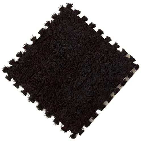 Puzzle Shaggy Teppich 10 Stück Plüsch-Puzzle-Bodenmatte, Aktivitätsspielteppich, geeignet for Zuhause, Kinderzimmer, Bodendekoration, weiches Sitzkissen, 30 x 30 x 1 cm Für Wohnzimmer/Schlafzimmer(Bla Puzzle Shaggy Teppich 10 Stück Plüsch-Puzzle-Bodenmatte, Aktivitätsspielteppich, geeignet for Zuhause, Kinderzimmer, Bodendekoration, weiches Sitzkissen, 30 x 30 x 1 cm Für Wohnzimmer/Schlafzimmer(Bla von NihaoWXM