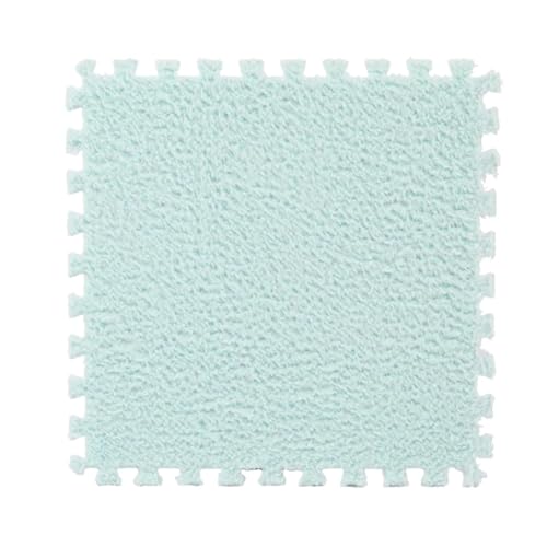 Puzzle Shaggy Teppich 30 * 30 * 1 cm Eva-Schaum-Puzzle-Teppich, weiche Spielmatte, weiche Fußmatten, Plüsch-Kindermatte, Spielmatte im Kinderzimmer, warm halten Für Wohnzimmer/Schlafzimmer(Green,1cm-1 Puzzle Shaggy Teppich 30 * 30 * 1 cm Eva-Schaum-Puzzle-Teppich, weiche Spielmatte, weiche Fußmatten, Plüsch-Kindermatte, Spielmatte im Kinderzimmer, warm halten Für Wohnzimmer/Schlafzimmer(Green,1cm-1 von NihaoWXM
