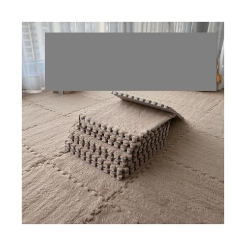 Puzzle Shaggy Teppich 4–20 Stück Plüsch-Aktivitätsmatte, Schaumstoff, weiche Spielmatte, waschbar, rutschfest, wasserdicht, Nähmatte, Kindersicherheit, 30 x 30 x 1 cm Für Wohnzimmer/Schlafzimmer(Camel Puzzle Shaggy Teppich 4–20 Stück Plüsch-Aktivitätsmatte, Schaumstoff, weiche Spielmatte, waschbar, rutschfest, wasserdicht, Nähmatte, Kindersicherheit, 30 x 30 x 1 cm Für Wohnzimmer/Schlafzimmer(Camel von NihaoWXM