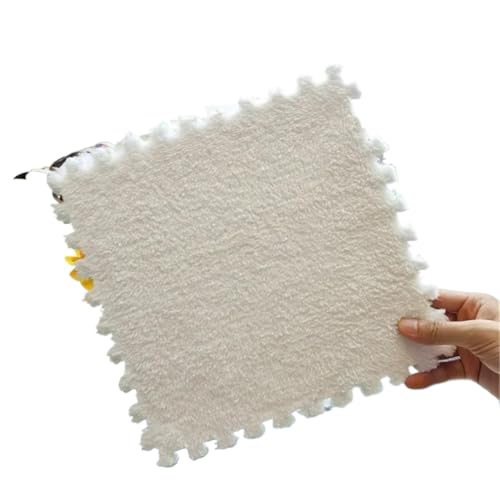 Puzzle Shaggy Teppich Kinderzimmer-Aktivitätsmatte, Baby-Haushalt, rutschfeste Krabbelmatte, EVA-Schaum, Puzzle-Teppich, Schlafzimmer, Wohnzimmer, Dekoration, 30 x 30 x 1 cm Für Wohnzimmer/Schlafzimme von NihaoWXM