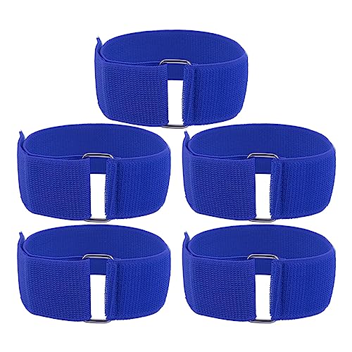 Niiyen 5pcs 3 legged Rennbands Buntes Elastizitäts -Tie -Seilband Staffel Race Games Outdoor -Gruppenpartyspiele für Erwachsene Family Staffel Race Carnival Field Day Hinterhof (Blau) von Niiyen