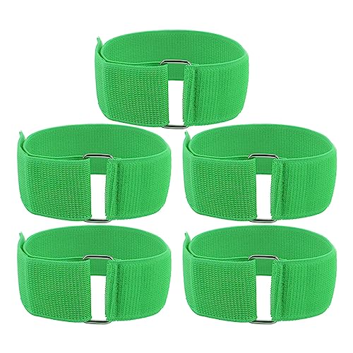Niiyen 5pcs 3 legged Rennbands Buntes Elastizitäts -Tie -Seilband Staffel Race Games Outdoor -Gruppenpartyspiele für Erwachsene Family Staffel Race Carnival Field Day Hinterhof (Grün) von Niiyen