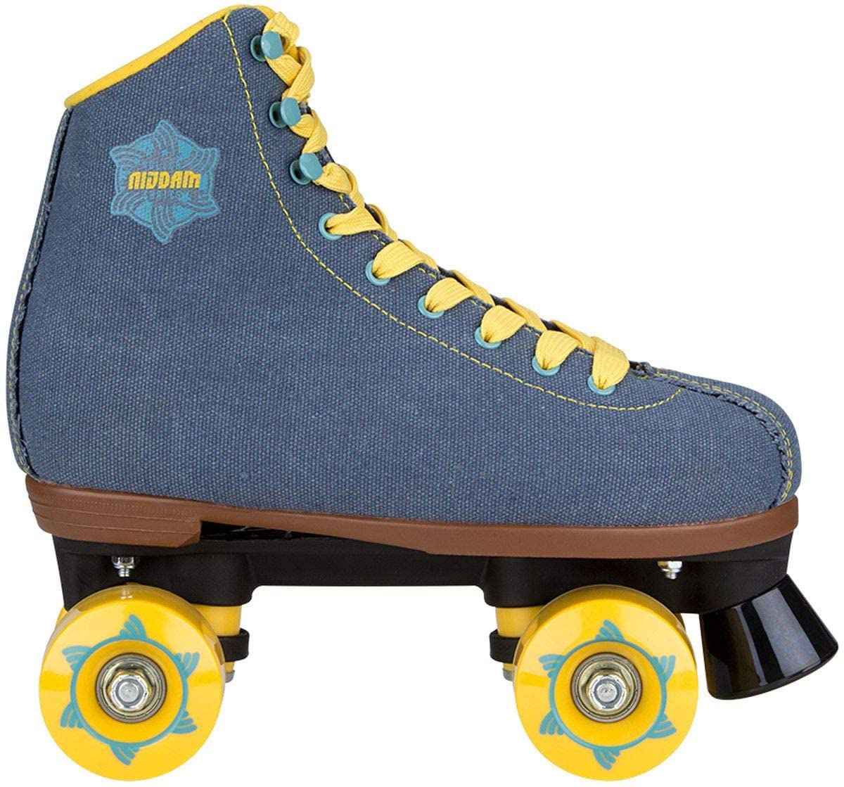 Nijdam Rollschuhe Retro Denim Rebel Größe 39, Blau/Gelb Nijdam Rollschuhe Retro Denim Rebel Größe 39, Blau/Gelb von Nijdam
