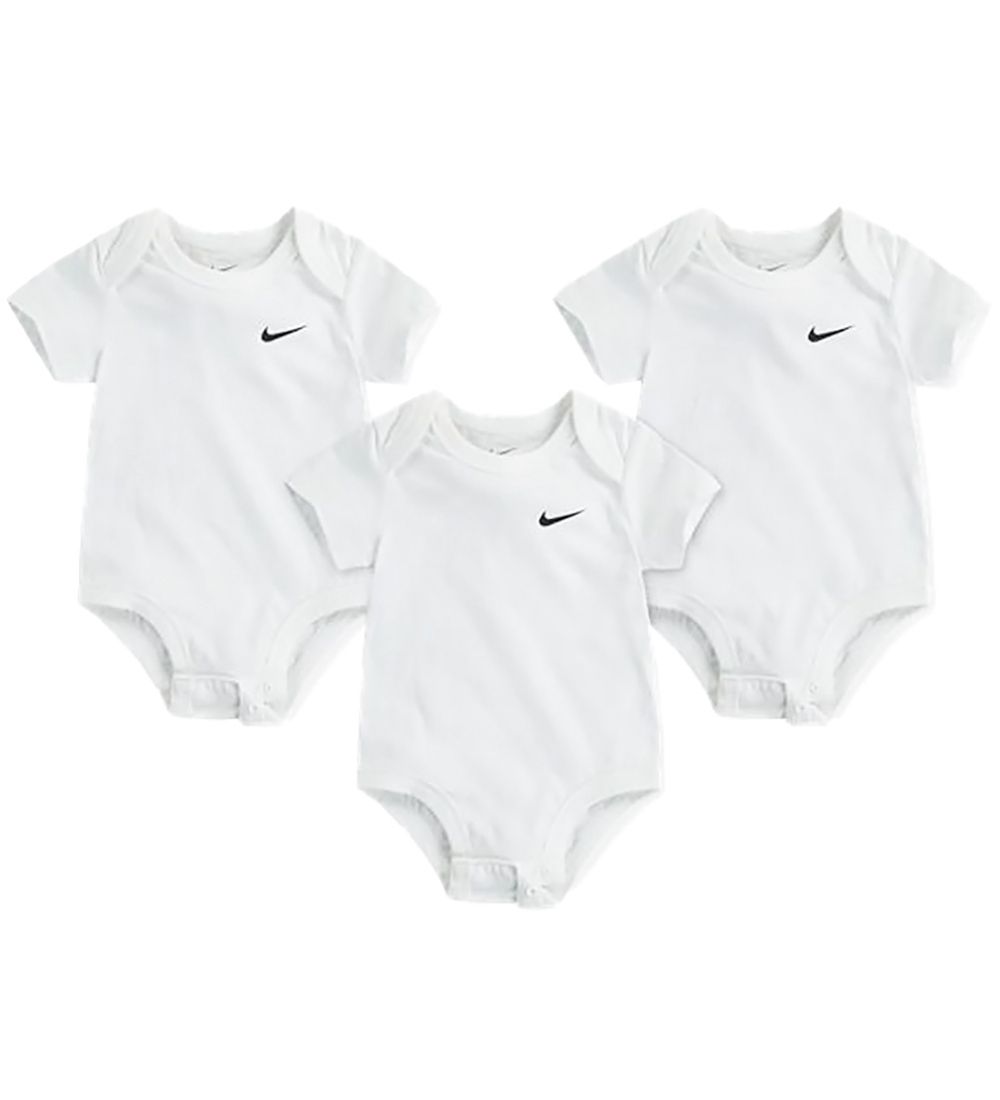 Nike Bodys k/ä - Swoosh - 3er-Pack - Weiß - Nike - 0-3 mt - Body K/Ä von Nike