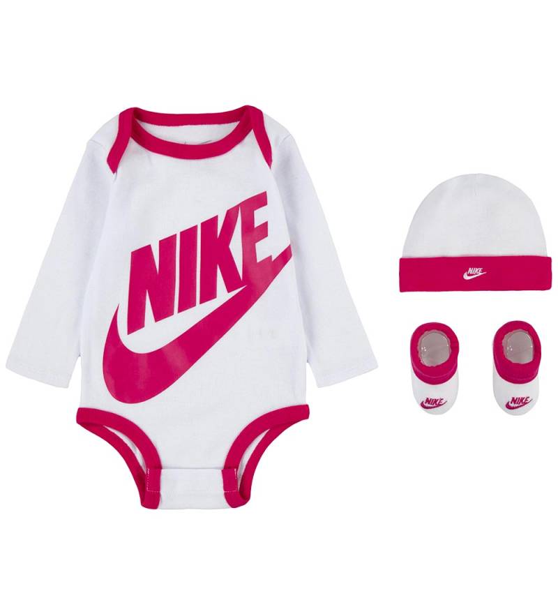 Nike Geschenkbox - Krabbelschuhe/Mütze/Body l/ä - Futura - Rush - Nike - 0-6 mt - Body L/Ä Nike Geschenkbox - Krabbelschuhe/Mütze/Body l/ä - Futura - Rush - Nike - 0-6 mt - Body L/Ä von Nike