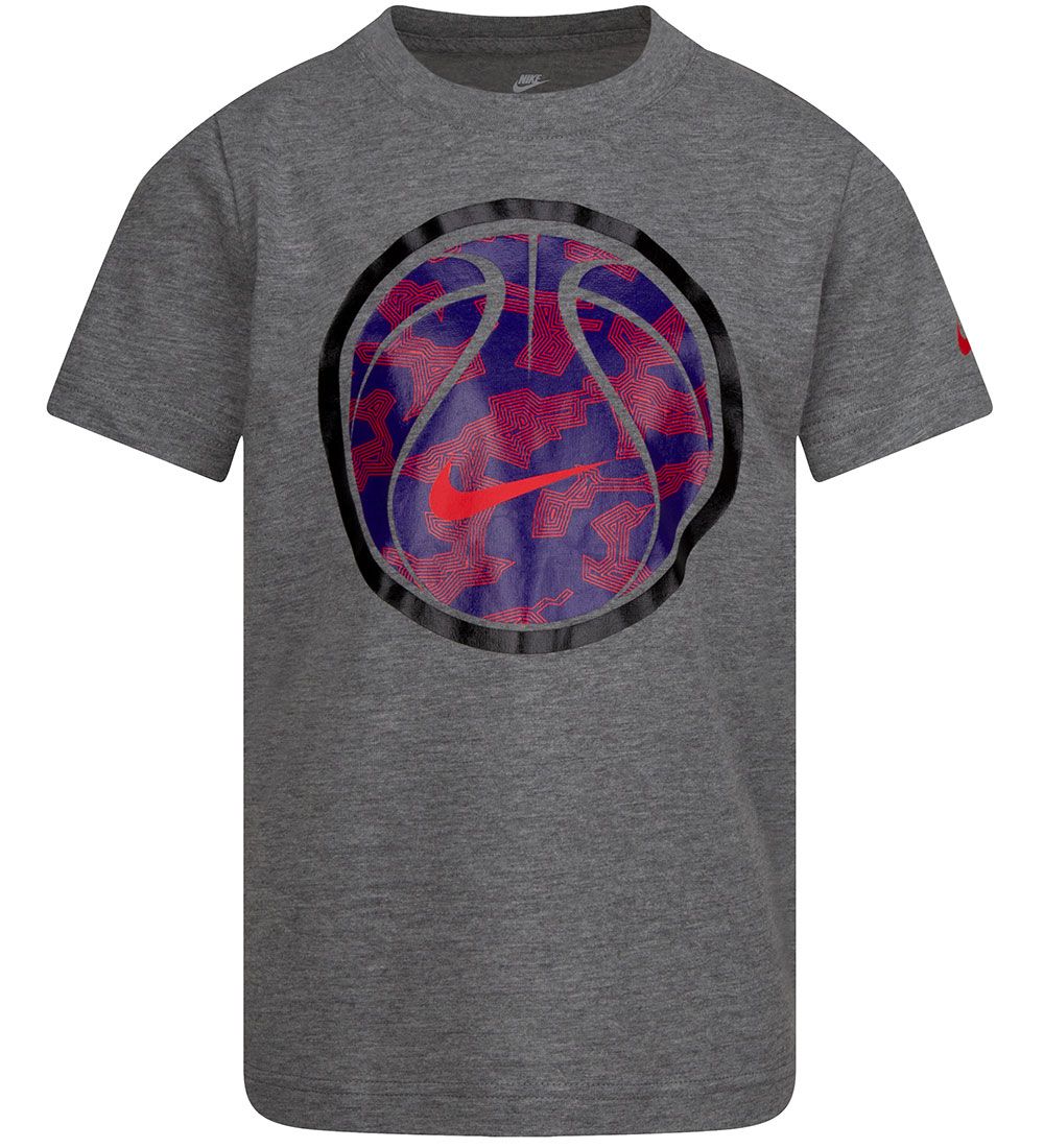 Nike T-Shirt - Geometrics Ball - Carbon Heather - Nike - 4 Jahre (104) - T-Shirts von Nike