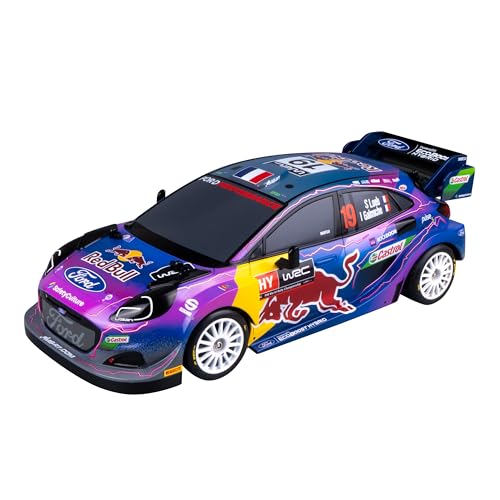 Nikko 10410 1:14 Red Bull Ford Puma Elite Rennautos, Lila, Blau, Multi, D:15.24, B:54.61, H:33.02 von Nikko