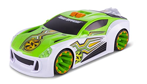 Nikko 20052 Road Rippers Maximum Boost, Rennwagen mit Raketenantrieb, Fahrzeug fährt auf Hinterrädern, Licht und Sound Effekte, Auto inklusive Batterien, für Kinder ab 3 Jahre, ca. 25 cm, Grün / Weiß Nikko 20052 Road Rippers Maximum Boost, Rennwagen mit Raketenantrieb, Fahrzeug fährt auf Hinterrädern, Licht und Sound Effekte, Auto inklusive Batterien, für Kinder ab 3 Jahre, ca. 25 cm, Grün / Weiß von Nikko