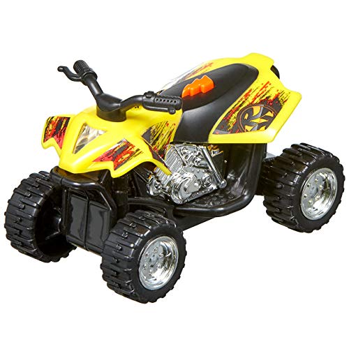 Nikko Road Rippers 20205 Flash Rides Quad, Fahrzeug mit Licht und Sound Effekte, realistische Fahrgeräusche und Design Details, Auto inklusive Batterien, für Kinder ab 3 Jahre, ca. 10 cm, Gelb von Nikko