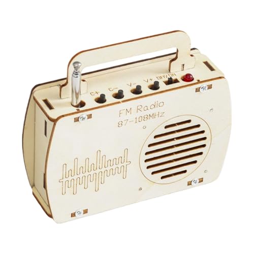 Kids Electronic Kits, Holzradio -Build -Kit,Educational Kids Electronic Construction Kit | Studenten versammeln Sich, frühe Bildungshilfe für Anfänger, Jugendliche, Mädchen Kids Electronic Kits, Holzradio -Build -Kit,Educational Kids Electronic Construction Kit | Studenten versammeln Sich, frühe Bildungshilfe für Anfänger, Jugendliche, Mädchen von Niktule