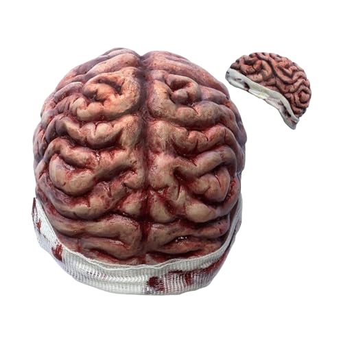 Niktule Gehirn Form Hut | Lustige Gehirn Strickmützen - Realistisches Cosplay Zubehör Kostüm Requisite Für Damen Herren Comedy Horror Partys Gruselhaus Bühnenauftritte Niktule Gehirn Form Hut | Lustige Gehirn Strickmützen - Realistisches Cosplay Zubehör Kostüm Requisite Für Damen Herren Comedy Horror Partys Gruselhaus Bühnenauftritte von Niktule