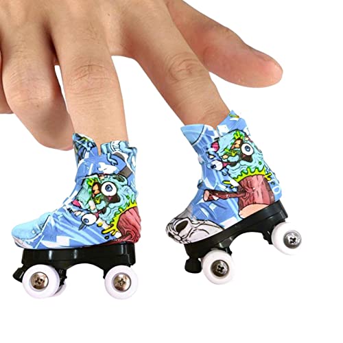 Niktule Mini Skateboards,Mini Finger Skates,Fingerbretter Mini Fingerspielzeug, Finger Skate Tuch,Mini Skateboard Starter, lustige Fingersport Spielzeug Geschenke für Kinder Finger Skater von Niktule