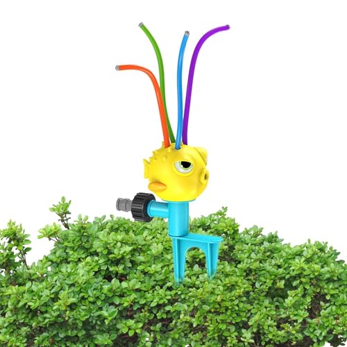 Niktule Sprinkler-Spielzeug für Kinder, Wassersprinkler für den Garten | Verstellbares Wassersprühspielzeug | Spritzendes Spaßspielzeug im Cartoon-Design für Outdoor-Aktivitäten, Strände, Gärten und von Niktule