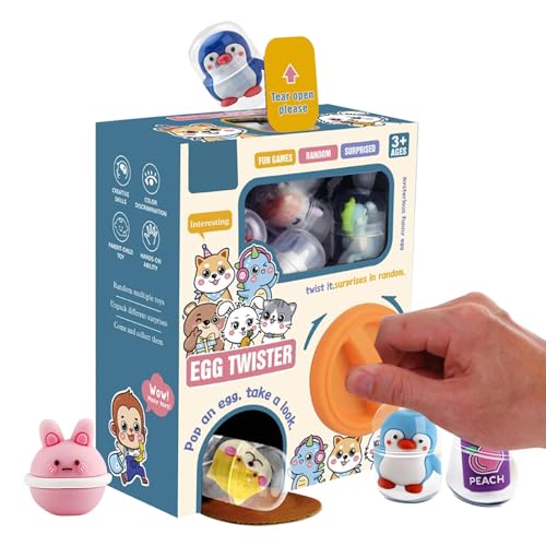 Niktule Verkaufsautomatenspielzeug - DIY-Spielzeugautomat für Kinder mit 6 Gashapon | Niedlicher Verkaufsautomat, kreativer Süßigkeitenspender für Kinder, Geschenk, Überraschung ab 3 Jahren von Niktule