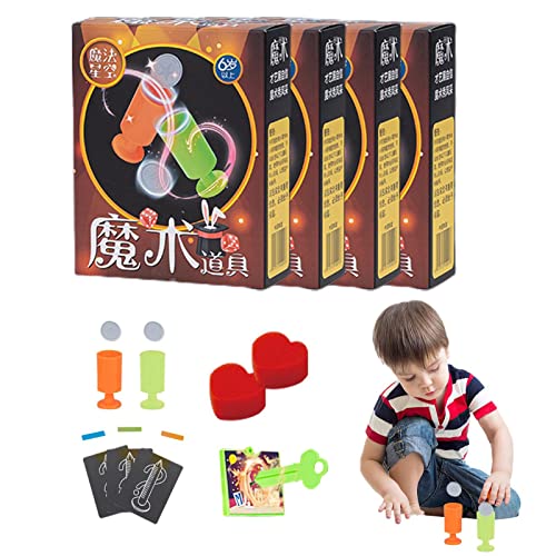 Niktule Zaubertricks-Set für Erwachsene, Zaubertricks für Kinder, Zaubershow-Requisiten, Lustige Streichtricks für Jungen und Mädchen, Zauberbox-Spielzeug für angehende Junge Zauberer, von Niktule