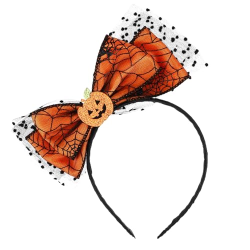 Niltracy Halloween Horror Lustige Haarreifen mit Schleife, Kürbis, Totenkopf, Fledermaus & Spinne Elemente, Ideal für Party & Versammlung Kostüme, Halloween Haarschmuck, Style 3 Niltracy Halloween Horror Lustige Haarreifen mit Schleife, Kürbis, Totenkopf, Fledermaus & Spinne Elemente, Ideal für Party & Versammlung Kostüme, Halloween Haarschmuck, Style 3 von Niltracy