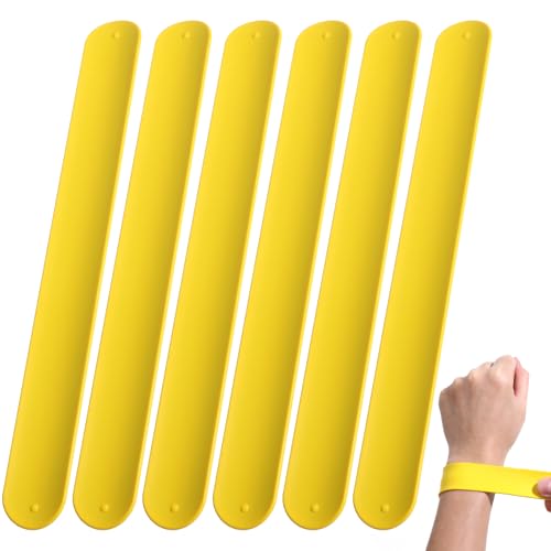 Silikon-Armbänder, Gelb, 10 Stück, mit Farbvariation, ideal für Partygeschenke, zum Spielen für Kinder und den täglichen Gebrauch, Silikon-Armbänder, Gelb, 10 Stück von Niltracy