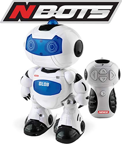Ninco - Nbots Robot Glob. Mit Licht und Sound, weiß und blau (NT10039) von Ninco