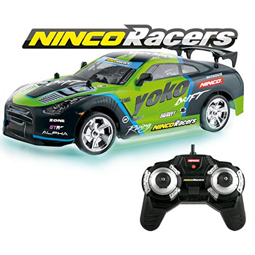 Ninco - Ferngesteuertes Auto fur Kinder | Yoko Drift Championship mit Neon-Lichtern auf der Unterseite des Gehäuses mit Bodeneffekt, 2,4 GHz Sender (NH93170) von Ninco