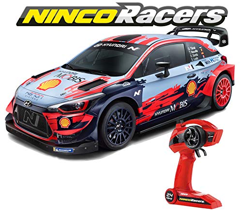 Ninco - Funkgesteuertes Auto mit 500 mAh Li-Ion Akku und Ladegerät enthalten | Hyundai i20 WRC : Maßstab 1/10. Ab 6 Jahren (NH93163) von Ninco