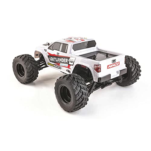 Ninco - Outlander 1/12 Ferngesteuerter Monstertruck mit 4 Rädern, Maße: 34 x 26 x 15,5 cm, Grau (NH93141) von Ninco