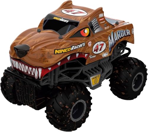 Ninco - Ferngesteuertes Auto fur Kinder ab 6 Jahren mit Tierdesign | Marder | Monstertruck | Inklusive 500-mAh-Akku, USB-Ladegerät und progressiver Beschleunigung (NH93145) von Ninco