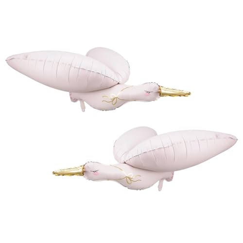 Nine San 2 Stück Rosa Storch Luftballon Stork Folienballon Geburt Storchballons Babyparty Storchluftballon Geschenk Baby Shower Party Deko Nine San 2 Stück Rosa Storch Luftballon Stork Folienballon Geburt Storchballons Babyparty Storchluftballon Geschenk Baby Shower Party Deko von Nine san