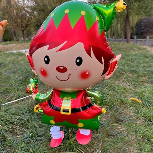 Nine San 2 Stücke Walking Weihnachten Elfen Folienballons Airwalker Elfe Luftballons Airwalk Weihnachtself Weihnachts Party Deko Nine San 2 Stücke Walking Weihnachten Elfen Folienballons Airwalker Elfe Luftballons Airwalk Weihnachtself Weihnachts Party Deko von Nine san