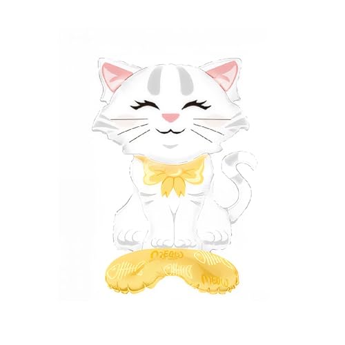 Nine San Stehend Katzen Luftballons Katze Folienballon Cat Helium Ballon Katzenballon Babyshower Party Geburtstag Deko Nine San Stehend Katzen Luftballons Katze Folienballon Cat Helium Ballon Katzenballon Babyshower Party Geburtstag Deko von Nine san