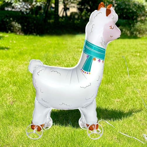 Nine San Walking Alpaka Luftballons Stehend Lama Alpaca Folienballon with Wheels Walker Alpakaballon Mexikanische Fiesta Geburtstag Deko Nine San Walking Alpaka Luftballons Stehend Lama Alpaca Folienballon with Wheels Walker Alpakaballon Mexikanische Fiesta Geburtstag Deko von Nine san