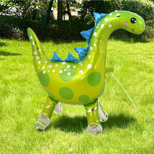 Nine San Walking Dino Luftballons Stehend Dinosaur Folienballon with Wheels Walker Dinosaurier Ballon Kindergeburtstag Dinoparty Deko Nine San Walking Dino Luftballons Stehend Dinosaur Folienballon with Wheels Walker Dinosaurier Ballon Kindergeburtstag Dinoparty Deko von Nine san