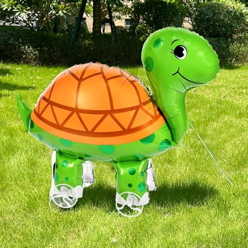 Nine San Walking Schildkröte Luftballons Stehend Schildkröten Folienballon with Wheels Walker Turtle Ballon Kindergeburtstag Schildkröt Deko Nine San Walking Schildkröte Luftballons Stehend Schildkröten Folienballon with Wheels Walker Turtle Ballon Kindergeburtstag Schildkröt Deko von Nine san