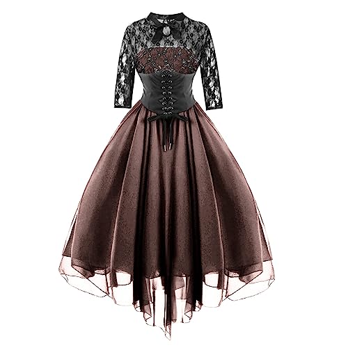 Damen Gothic Halloween Kleid Renaissance Kostüm Oversized Kostüme Gothic Mittelalter für Cocktail Court Halloween Prinzessin Kleid Kostüm Maxi 2024 Bowknot Retro Kleid Kostüm Party Vampir 2024 Damen Gothic Halloween Kleid Renaissance Kostüm Oversized Kostüme Gothic Mittelalter für Cocktail Court Halloween Prinzessin Kleid Kostüm Maxi 2024 Bowknot Retro Kleid Kostüm Party Vampir 2024 von Ninedayx