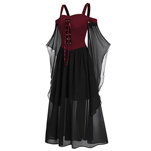 Halloween Gothic Kostüme Renaissance Kleid Viktorianisches grünes Kleid Steampunk Korsett Kleid Mittelalter Kleid Kunst Spitzenkleid Schwarz Gothic Ärmellos Kostüm Outfit Chiffon Weihnachten Halloween Gothic Kostüme Renaissance Kleid Viktorianisches grünes Kleid Steampunk Korsett Kleid Mittelalter Kleid Kunst Spitzenkleid Schwarz Gothic Ärmellos Kostüm Outfit Chiffon Weihnachten von Ninedayx