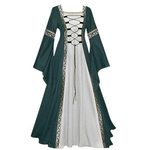 Ninedayx Mittelalterliches Damen-Kostüm, mittelalterliches Renaissance-Kleid, viktorianisches Kostüm, Halloween-Kleider für Großbritannien, Maria-Kostüm, Erwachsene, Gothic-Kleid, Retro-Karneval, Ninedayx Mittelalterliches Damen-Kostüm, mittelalterliches Renaissance-Kleid, viktorianisches Kostüm, Halloween-Kleider für Großbritannien, Maria-Kostüm, Erwachsene, Gothic-Kleid, Retro-Karneval, von Ninedayx