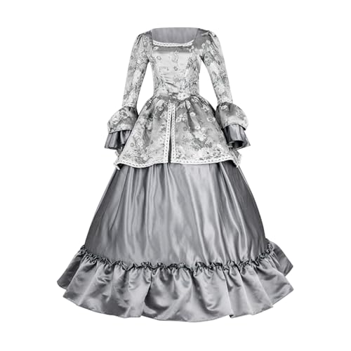 Ninedayx Mittelalterliches Kostüm, Regency-Kleid, Renaissance-Kostüm, viktorianisches Kleid, Gothic-Kleid für Damen, Halloween-Kostüme, Damen, Patchwork, Retro, Blumendruckkleid, 2024, Partygeschenke, Ninedayx Mittelalterliches Kostüm, Regency-Kleid, Renaissance-Kostüm, viktorianisches Kleid, Gothic-Kleid für Damen, Halloween-Kostüme, Damen, Patchwork, Retro, Blumendruckkleid, 2024, Partygeschenke, von Ninedayx