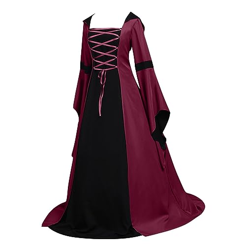 Ninedayx Renaissance-Kleid für Damen, Retro-Karneval, Tudor-Kostüm, Halloween-Kostüme für Damen, viktorianisches Kostüm, mittelalterliches Kleid, Schwestern-Kostüm, Erwachsene, Gothic-Kleider, Ninedayx Renaissance-Kleid für Damen, Retro-Karneval, Tudor-Kostüm, Halloween-Kostüme für Damen, viktorianisches Kostüm, mittelalterliches Kleid, Schwestern-Kostüm, Erwachsene, Gothic-Kleider, von Ninedayx