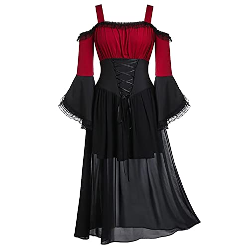 Übergröße Gothic Kleid Mittelalter Renaissances Mittelalter Hofkleid Gothic Prinzessin Kostüm Halloween 2024 Kostüm Retro Halloween Kleid Party Kostüme Damen Maxi Bowknot Cocktail Oversized 2024 Übergröße Gothic Kleid Mittelalter Renaissances Mittelalter Hofkleid Gothic Prinzessin Kostüm Halloween 2024 Kostüm Retro Halloween Kleid Party Kostüme Damen Maxi Bowknot Cocktail Oversized 2024 von Ninedayx