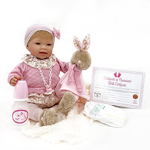 Nile Artisan Nines - Tita Reborn Puppe mit Zubehör R / 1035, Rose Nile Artisan Nines - Tita Reborn Puppe mit Zubehör R / 1035, Rose von Nines d´Onil