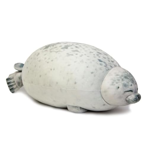 Niedliches Plüschkissen, Robbentierkissen, gefülltes Robbenkissen, Plüschkissen, Umarmung, niedliches Plüschtier, weiche Puppe, Plüschtier aus Baumwolle, 30 cm von Ninesun