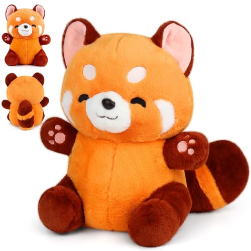Ninesun 23 cm Panda aus rotem Plüsch, Panda-Plüschtier, Plüschtier, Plüsch, Plüsch, Panda, für Mädchen, Jungen, Baby, Plüschtier Panda Ninesun 23 cm Panda aus rotem Plüsch, Panda-Plüschtier, Plüschtier, Plüsch, Plüsch, Panda, für Mädchen, Jungen, Baby, Plüschtier Panda von Ninesun