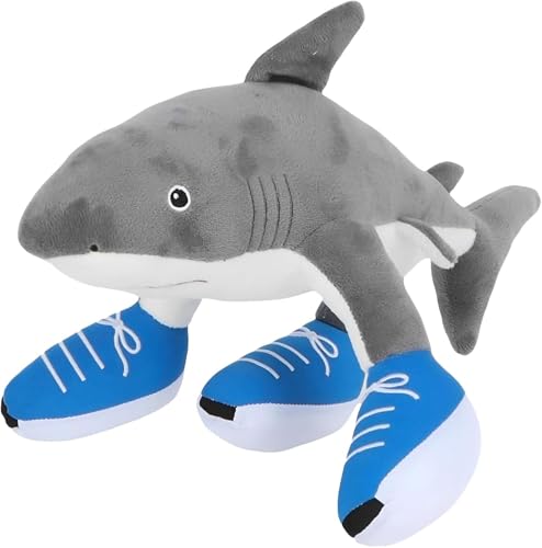Ninesun Italienische Plüschfigur, lustiges Spielzeug in Haiform, weiches Kissen für Kinder und Erwachsene, ideal für Sammlung und Dekoration (A) von Ninesun