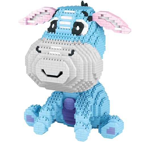 Ninesun Mini Micro Building Blocks Toys, DIY Mini 3D Puzzle Toy Building Sets, Konstruktion und Architektur Spielzeug, Geschenke für Kinder und Erwachsene, Donkey von Ninesun