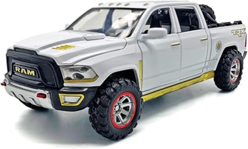 Ninesun Modellauto im Maßstab 1:32 für TRX Pick-up – Soundlicht, Druckgussfahrzeuge, Spielzeug aus Metall, originalgetreue Nachbildung (weiß) von Ninesun