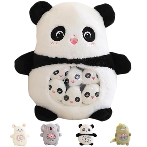 Ninesun Panda-Plüschtier mit 6 abnehmbaren Pandas-Baby-Pandas, Plüsch, weiches und kuscheliges Spielzeug, bestes Geschenk für Mädchen, Kinder und Panda-Liebhaber Ninesun Panda-Plüschtier mit 6 abnehmbaren Pandas-Baby-Pandas, Plüsch, weiches und kuscheliges Spielzeug, bestes Geschenk für Mädchen, Kinder und Panda-Liebhaber von Ninesun