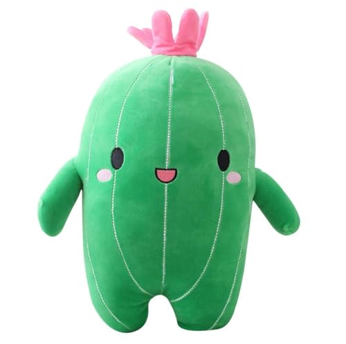 Ninesun Plüschtier Kaktus mit Smiley-Gesicht, super niedlich, weich, kreatives Plüschkissen, Pflanzendekoration, Kaktus, tolles Geburtstagsgeschenk für Kinder, Mädchen u von Ninesun